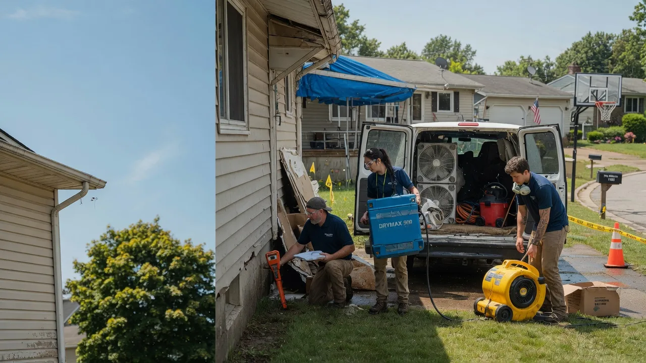 Ceiling Leak Cleanup in German Valley, IL near me